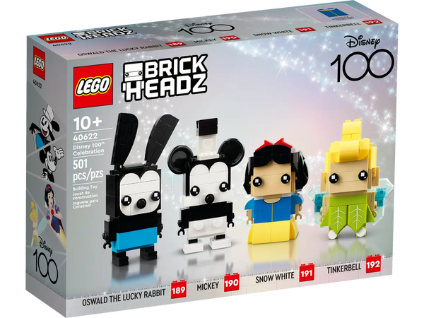 LEGO Brickheadz Disney 100 Disney 100th Celebration Building Toy Toynado