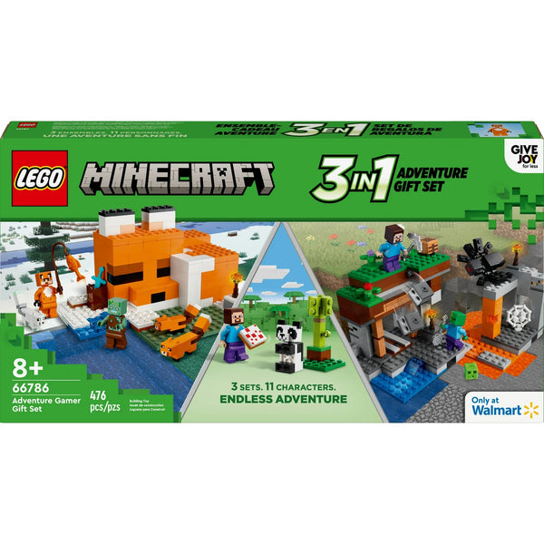 LEGO Minecraft 3-in-1 Adventure Gamer Gift Set 66786 Fox Lodge