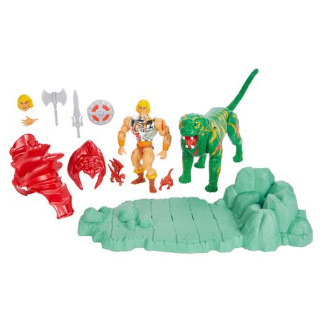 MOTU Masters of the Universe: Origins - Battlefield Warriors - Battle Armor  He-Man and Battle Cat Action Figures (HCB05) LAST ONE!