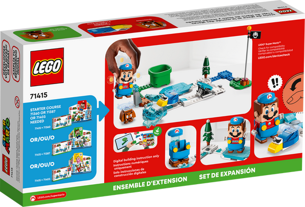 LEGO Super Mario Ice Mario Suit and Frozen World Expansion Set Build Toynado