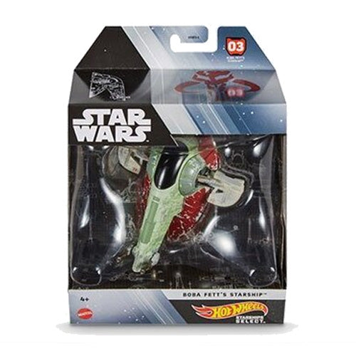 Hot Wheels Starships Select #03 Star Wars: Boba Fett\'s Starship (HHR17)  1:50 Scale Die-cast Vehicle LOW STOCK