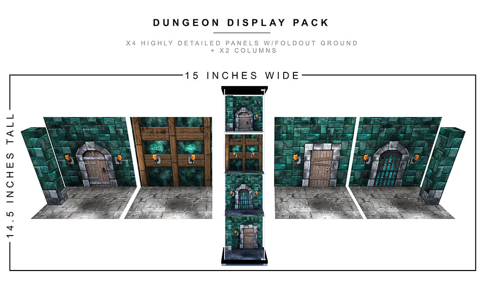 Extreme-Sets - Dungeon Display Pack (for 1/12 scale action figures) Play-set (00748)