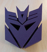 Transformers - G1 - Decepticon (Purple) Logo - Desk Paper Weight/Novelty Pop Art (13 x 11 x 6 cm)