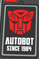 Signs of the Times - Transformers - Autobot Since 1984 (Message with Logo) 9 x 5.3-inch Sign (10514)