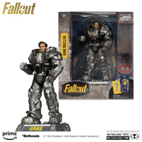 McFarlane Movie Maniacs: Fallout S02 - Hank Maclean in Power Armor (Red Platinum) Posed Figure 14134