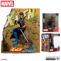 McFarlane Marvel Collection: X-Men Issue #1 - Gambit 1:10th Scale Collectible Figure w/Scene (14837) LOW STOCK
