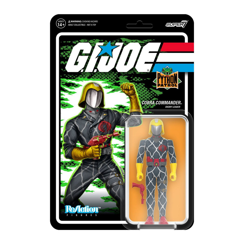 Super7 ReAction Figures - GI Joe (Wave 6) Python Patrol: Cobra Commander (Enemy Leader) Figure 82806