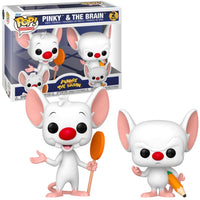 Funko Pop! Animation: Pinky & the Brain (1995-1998) - Pinky and the Brain Vinyl Figures 2-Pack 86694 LOW STOCK