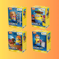 Blokees preCOOL Minions Jelly Factory Set: 4 Buildable Models - Bob, Otto, Stuart, Kevin 74836/53077 LOW STOCK