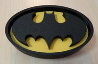 Batman (1989) Film - Batman Symbol/Logo - Black & Yellow - Desk Paper Weight/Pop Art (15.5 x 10 x 6 cm)