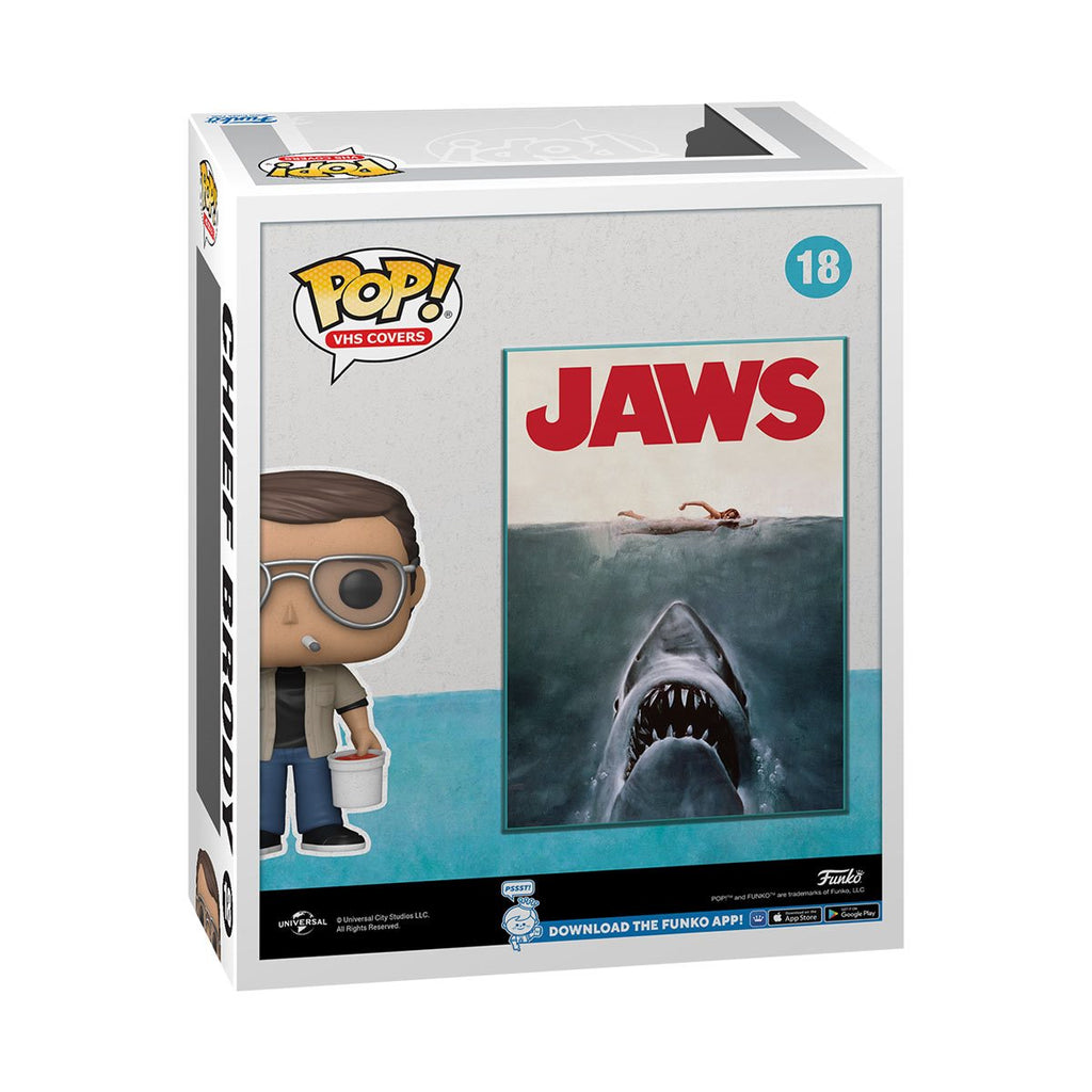 Funko Pop! VHS Covers #18 - Jaws - Chief Brody VHS Cover Figure with Case  (71489) LAST ONE!