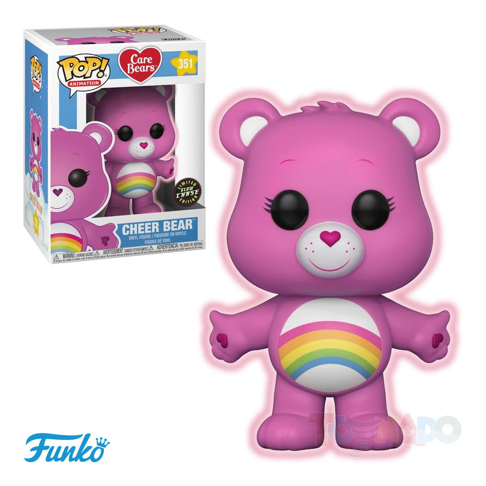 Funko Pop! Animation #351 - Care Bears - Cheer Bear (GITD) CHASE Vinyl Figure (26698-C)