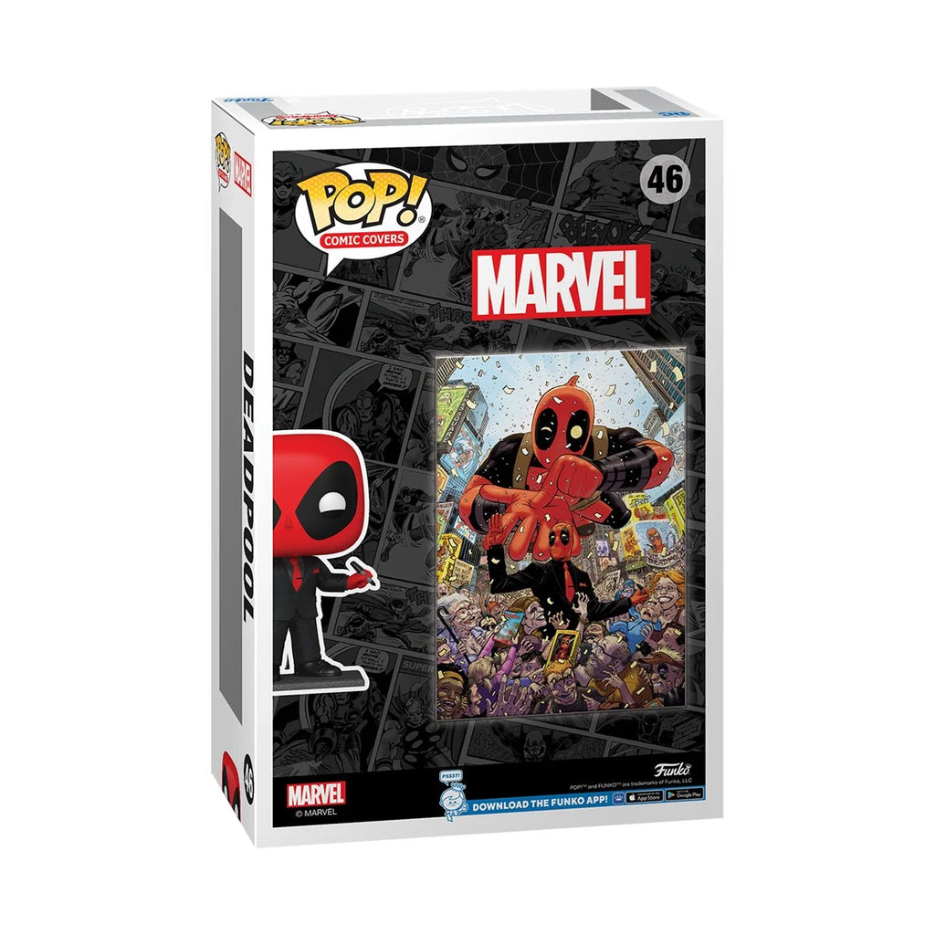 Funko Pop! Comic Covers: Deadpool #1 (2015) in Black Suit Comic Cover Hardcase & Vinyl Figure 76085