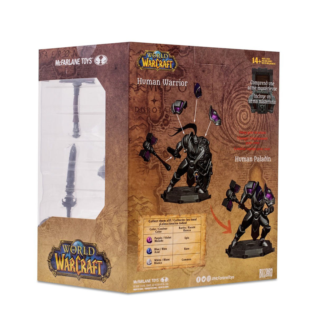 McFarlane Toys - World of Warcraft (Wave 1) Human Warrior Paladin Epic 1:12 Scale Posed Figure