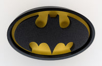 Batman (1989) Film - Batman Symbol/Logo - Black & Yellow - Desk Paper Weight/Pop Art (15.5 x 10 x 6 cm)