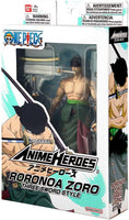 Bandai - Anime Heroes - One Piece - Roronoa Zoro (Three Sword Style) Action Figure (37052) LOW STOCK