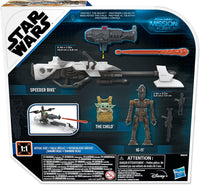 Star Wars Mission Fleet (Expedition) Protect The Bounty: Speeder Bike, IG-11, The Child (Grogu) F1645 LOW STOCK