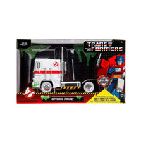 Transformers G1 Optimus Prime x Ghostbusters Ecto-1 - 1:24 Scale Die-Cast Vehicle (35572) LAST ONE!