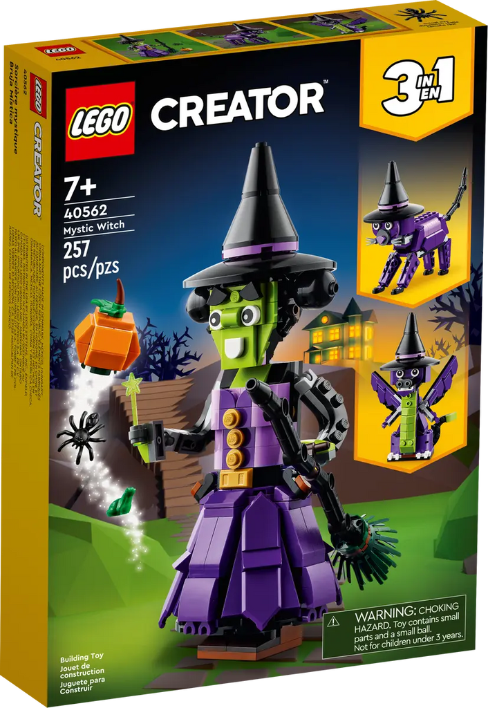 LEGO - Creator 3-in-1 - Mystic Witch - Exclusive Building Toy (40562) LOW STOCK