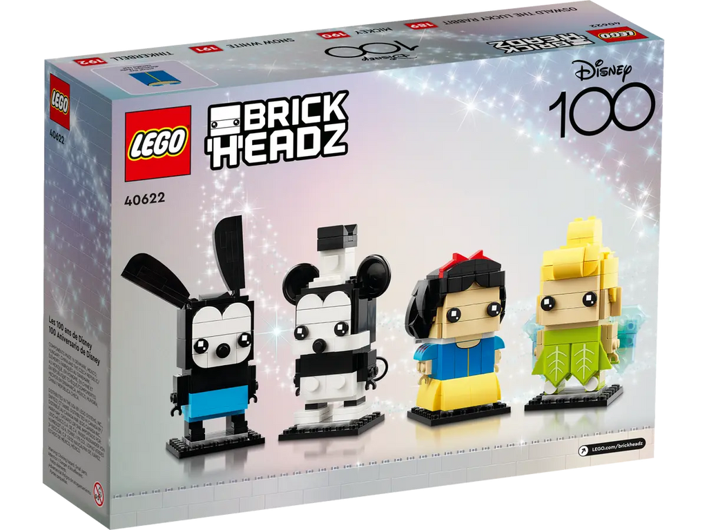 LEGO Brickheadz - Disney 100 - Disney 100th Celebration Building Toy (40622) LOW STOCK