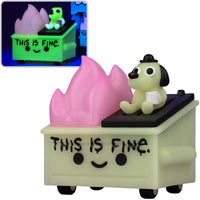 100% Soft - Dumpster Fire (Glow In The Dark Edition) Vinyl Figure (DF-066 / 91057) LAST ONE!
