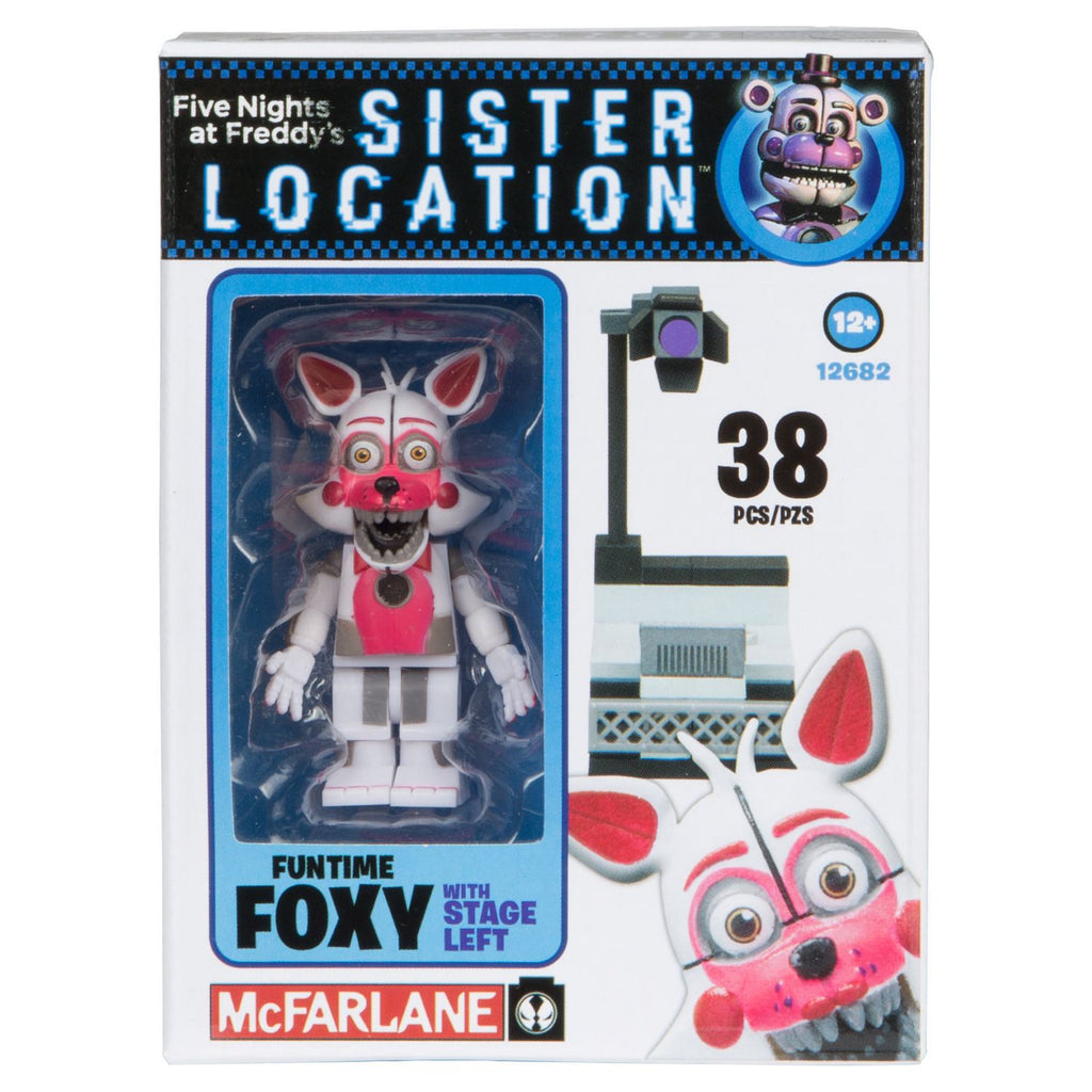 McFarlane Toys - Five Nights at Freddy's - Funtime Foxy With Stage Left Building Toy (12682)