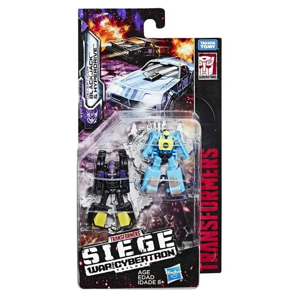 Transformers - War For Cybertron: SIEGE - Core Blackjack & Hyperdrive Action Figure 2-Pack (E4492)