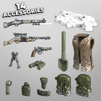 Mega Contrux - Call of Duty Black Series - WWII Winter Crate Building Toy (GYF87)