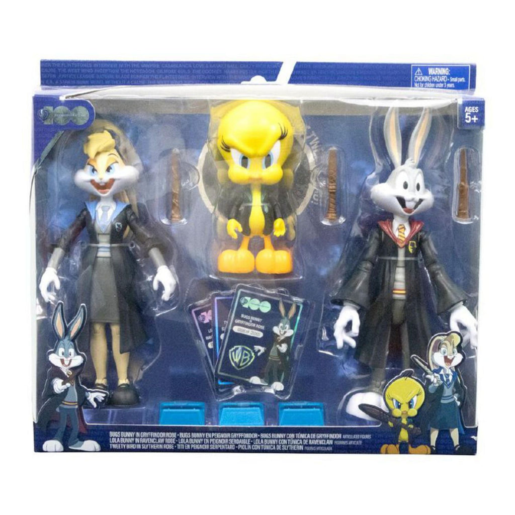WB 100 - Looney Tunes vs. Harry Potter - Bugs Bunny, Lola Bunny & Tweety in Robes 3-Pack (22884)