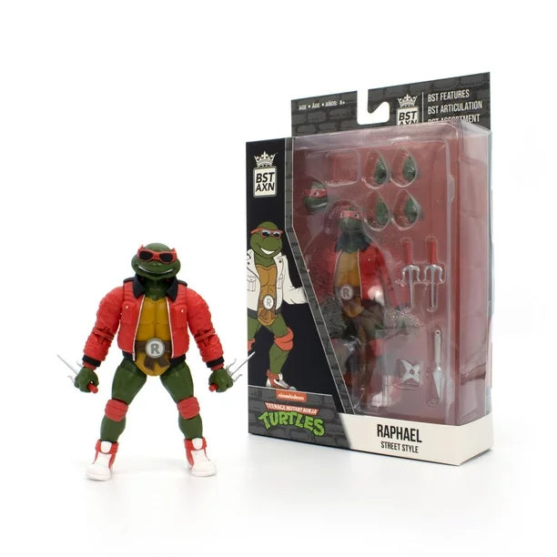 BST AXN - Teenage Mutant Ninja Turtles - Raphael (Street Style) Action Figure (77253) LOW STOCK