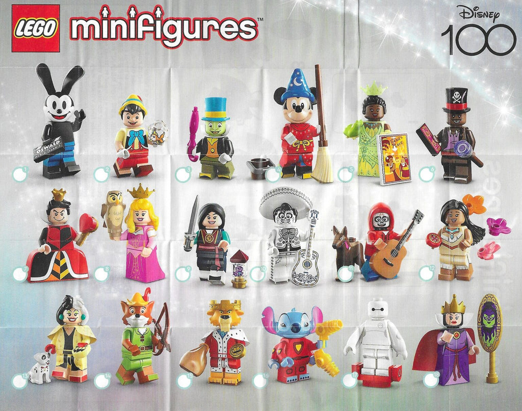 LEGO Minifigures Disney 100 Series Complete Set of 18