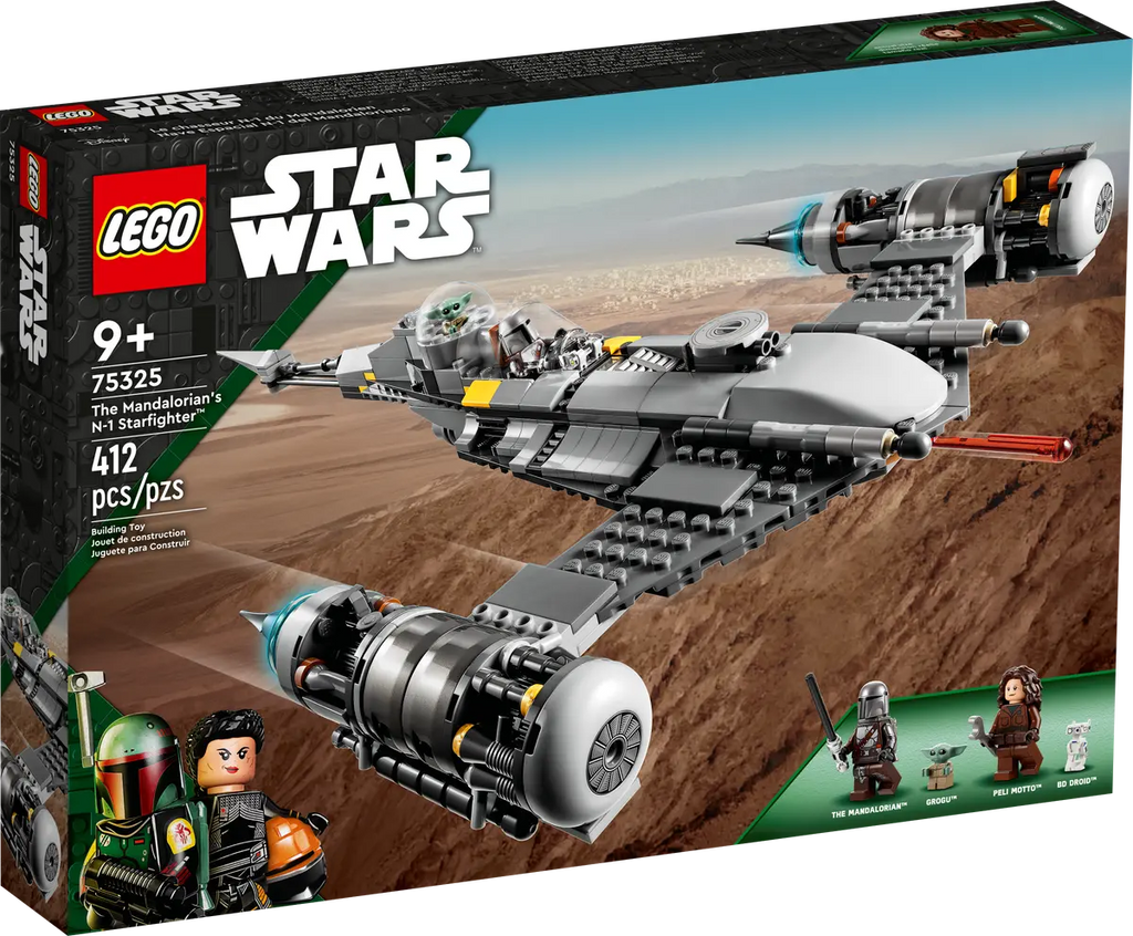 LEGO Star Wars: The Book of Boba Fett - The Mandalorian's N-1 Starfighter Building Toy (75325) LOW STOCK