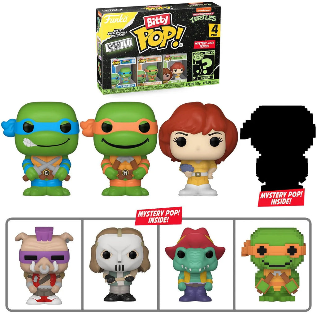Funko Bitty Pop! Teenage Mutant Ninja Turtles (Leonardo) 4-Pack Vinyl – Toynado