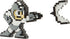 Jakks - Megaman 30th - Classic 8-Bit Mini-Figure 2-Pack - Gray/White Mega Man vs. Elec Man (34179) LAST ONE!
