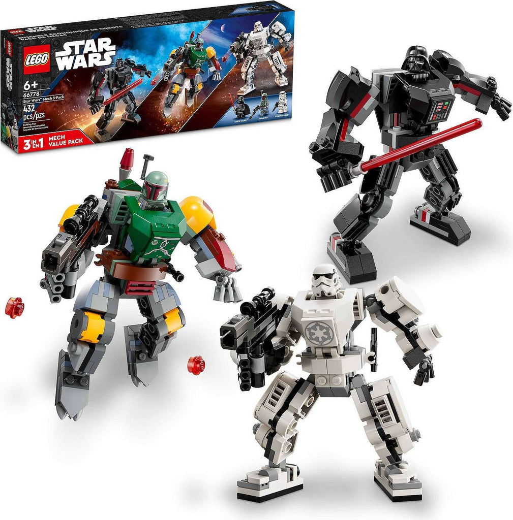 LEGO Star Wars - Mech Value 3-Pack 75368 Darth Vader, 75369 Boba Fett, 75370 Stormtrooper (66778) LOW STOCK