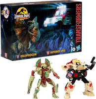 Transformers x Jurassic Park 30th Anniversary - Dilophocon & Autobot JP12 Exclusive 2-Pack (F7140) LOW STOCK
