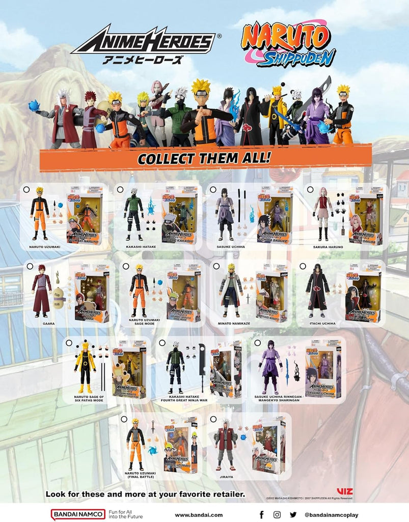 Bandai - Anime Heroes - Naruto Shippuden - Kakashi Hatake Action Figure (36903)