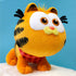 The Garfield Movie (2024) Baby Kitten Garfield (with Plaid Scarf) Small 9-inch Plush Toy (ID92116)