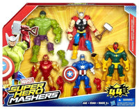 Marvel Super Hero Mashers - Avengers Mash Pack - 5 Figures (Hulk, Thor, Iron Man, Cap, Vision) B1917 LAST ONE!