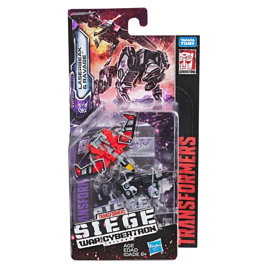 Transformers - War For Cybertron: SIEGE - Laserbeak & Ravage Action Figure 2-Pack (E3561) LOW STOCK