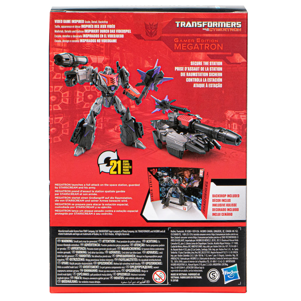 Transformers: Studio Series Gamer Edition #04 - Voyager Megatron (War for Cybertron) Action Figure F7244 LOW STOCK