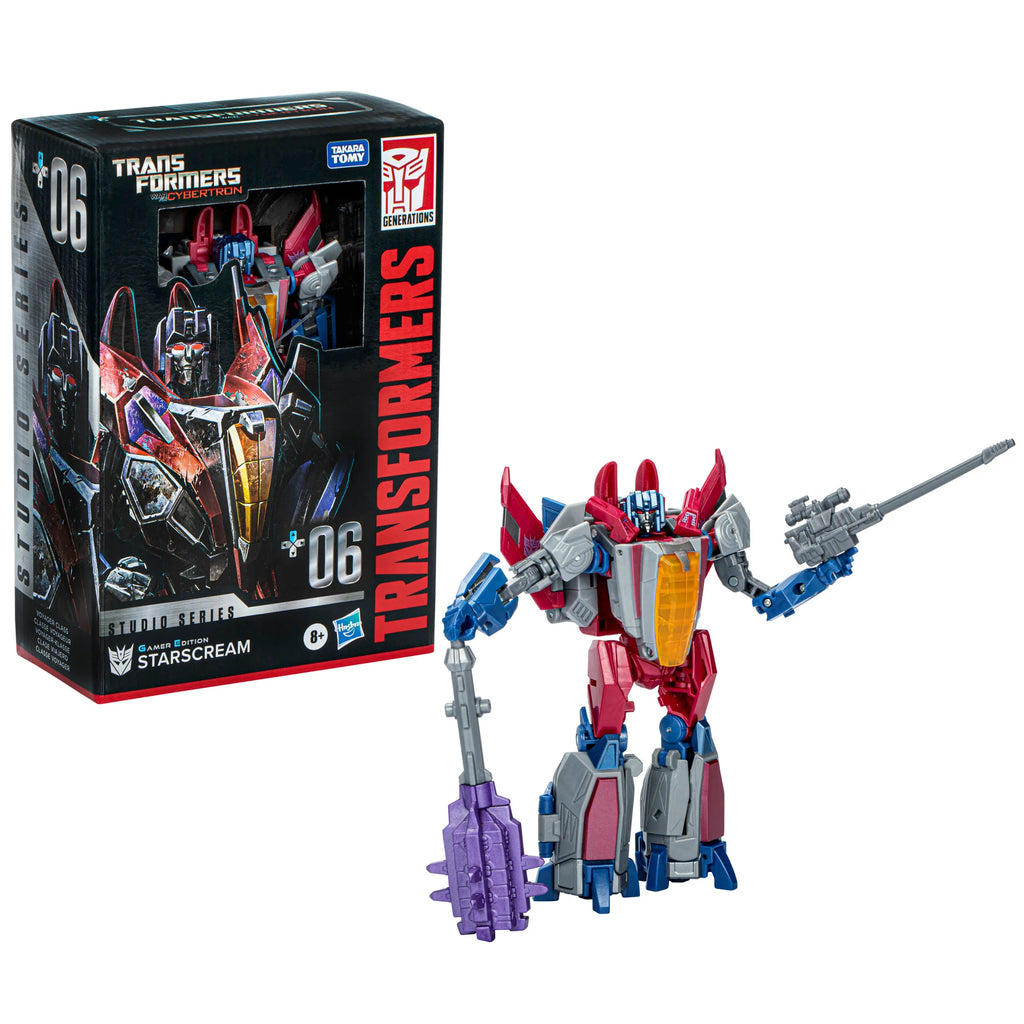 Transformers Studio Series Gamer Edition 06 Deluxe Starscream (War for Cybertron) Action Figure F8765
