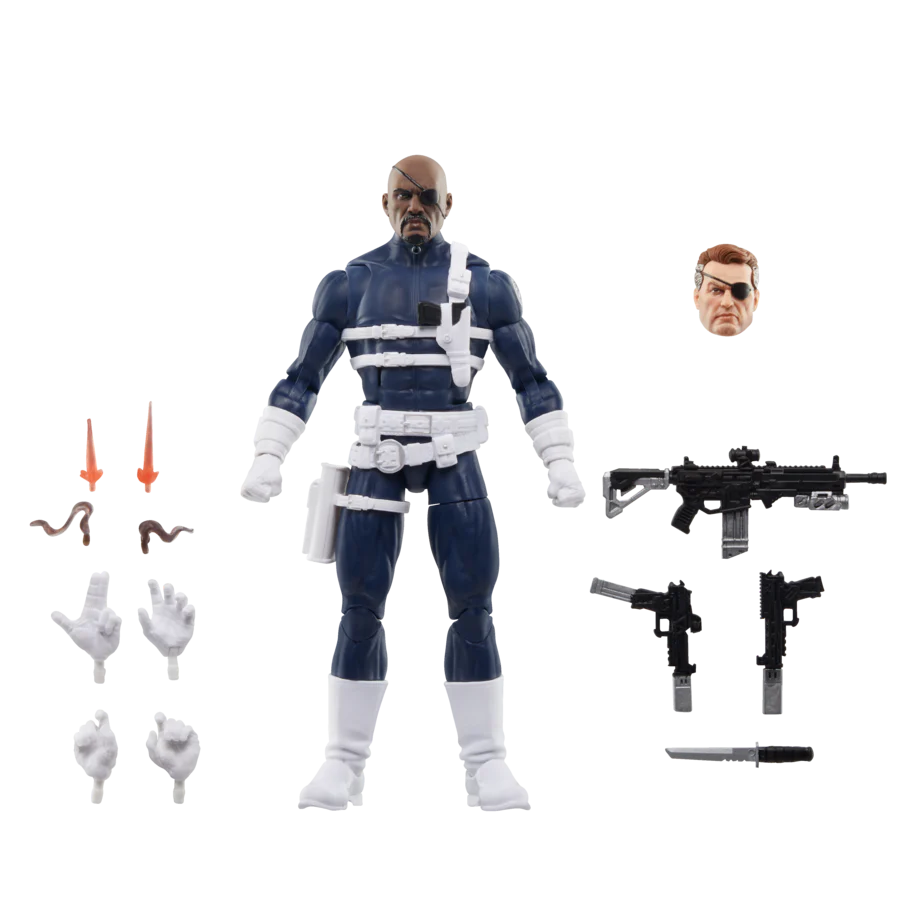 Marvel Legends - Captain America - Dum Dum Dugan, Nick Fury Jr & Sharon Carter (Figure 3-Pack) F9047 LOW STOCK