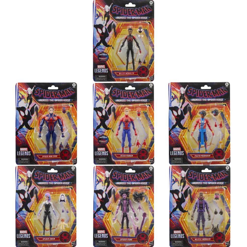 Marvel Legends Series - Spider-Man: Across the Spider-Verse WAV2 Action Figure 7-Pack (F9125) LOW STOCK