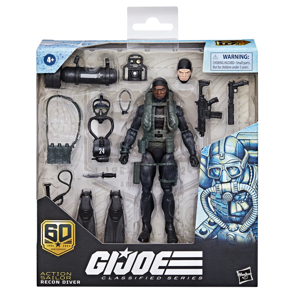 G.I. Joe Classified Series - 60th Anniversary Action Sailor Recon Diver Action Figure (F9679)