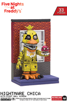 McFarlane Toys - Five Nights at Freddy's - Nightmare Chica with Right Hall Window Building Toy 12684