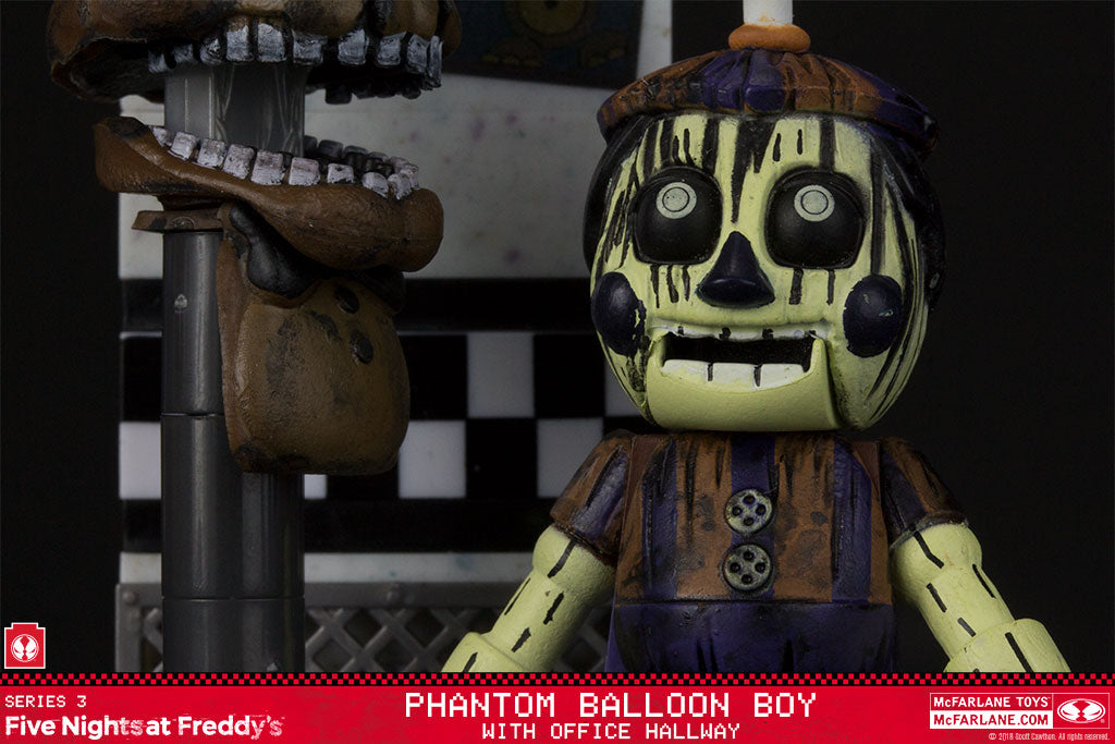 McFarlane Toys - Five Nights at Freddy's - Phantom Balloon Boy & Office Hallway Building Toy 12813