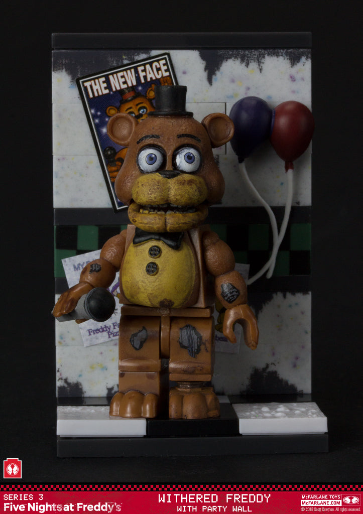 McFarlane Toys - Five Nights at Freddy\'s - Withered Freddy With Party Wall Construction Set (12811) LOW STOCK