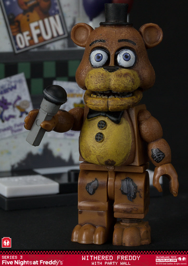 McFarlane Toys - Five Nights at Freddy\'s - Withered Freddy With Party Wall Construction Set (12811) LOW STOCK