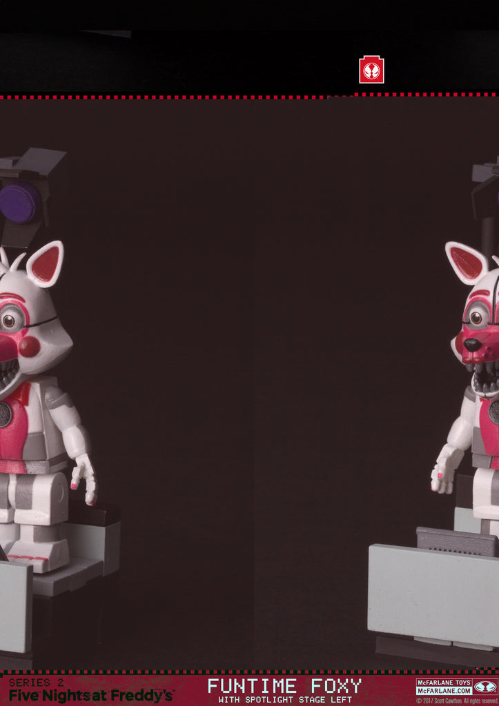 McFarlane Toys - Five Nights at Freddy's - Funtime Foxy With Stage Left Building Toy (12682)